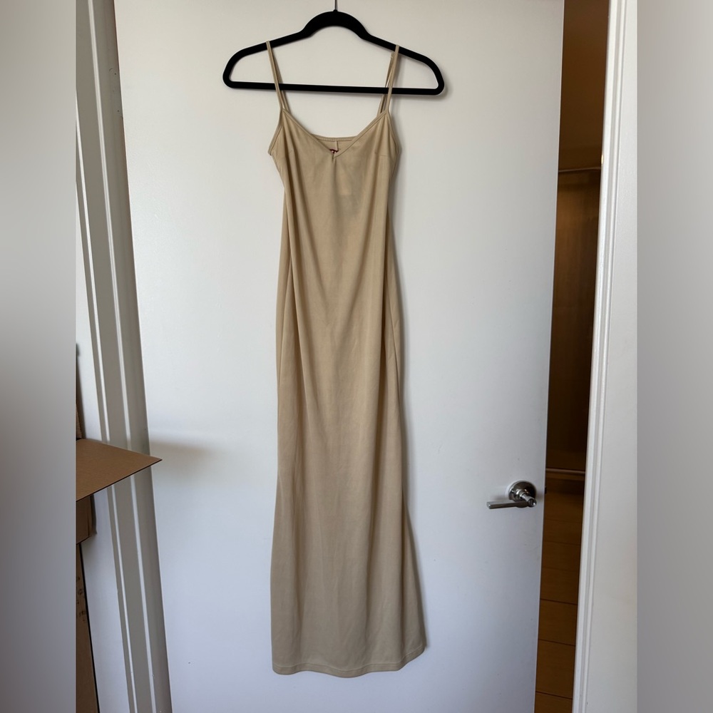 STAUD Cream Slip Dress NWT